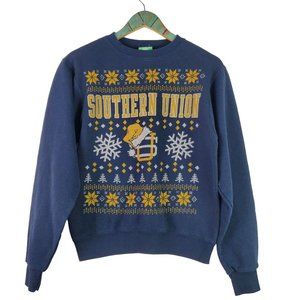 Vintage 90's Champion Eco Fleece Southern Union Christmas Holiday Sweatshirt, XS